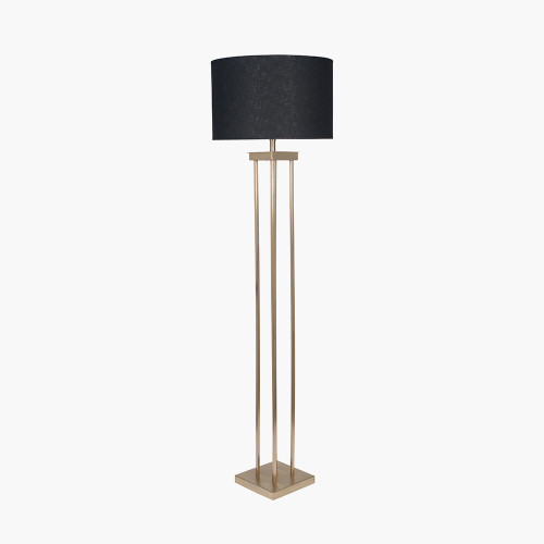 Pacific Lifestyle Langston Satin Brass Metal Column Floor Lamp Base