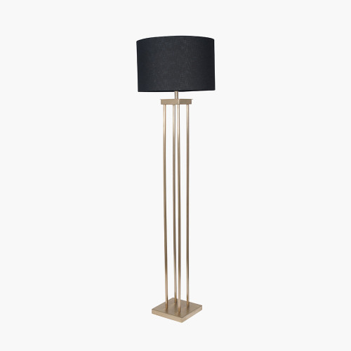 Pacific Lifestyle Langston Satin Brass Metal Column Floor Lamp Base