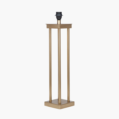 Pacific Lifestyle Langston Satin Brass Metal Column Table Lamp Base