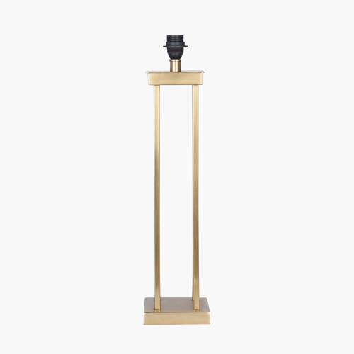 pacific lifestyle Langston Satin Brass Metal Column Table Lamp Base