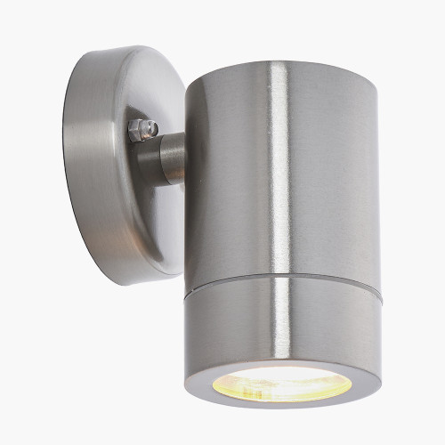 Pacific Lifestyle Lantana Brushed Steel Metal Fixed Spot Wall Light