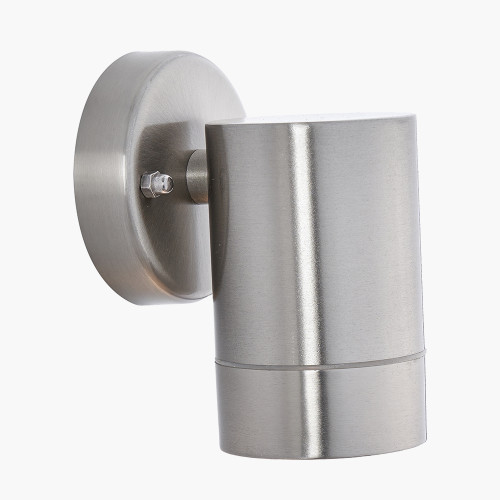 Pacific Lifestyle Lantana Brushed Steel Metal Fixed Spot Wall Light