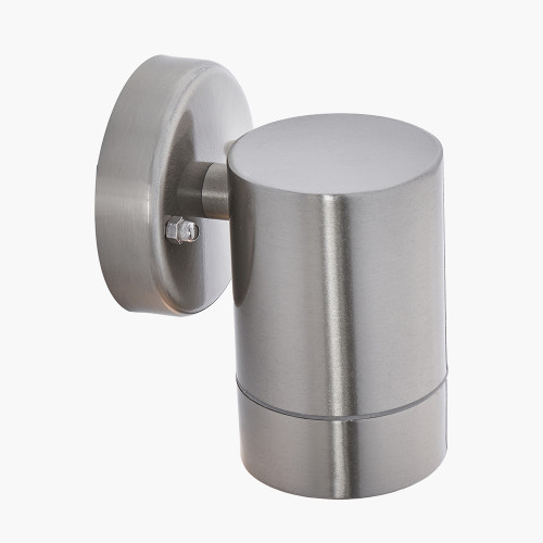 Pacific Lifestyle Lantana Brushed Steel Metal Fixed Spot Wall Light