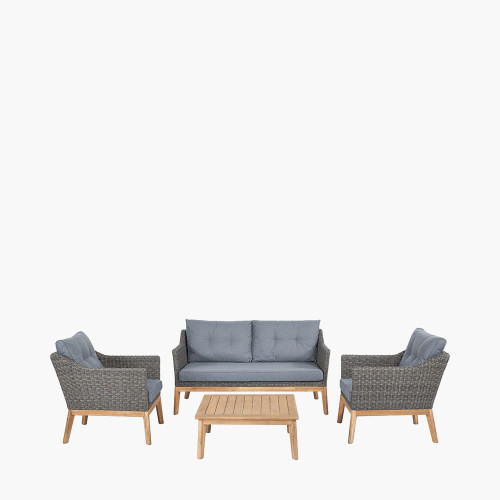 pacific lifestyle Larissa Kubu Grey Outdoor Seating Set
