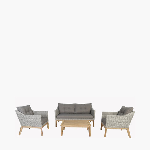 pacific lifestyle Larissa Light Kubu Grey Outdoor Seating Set