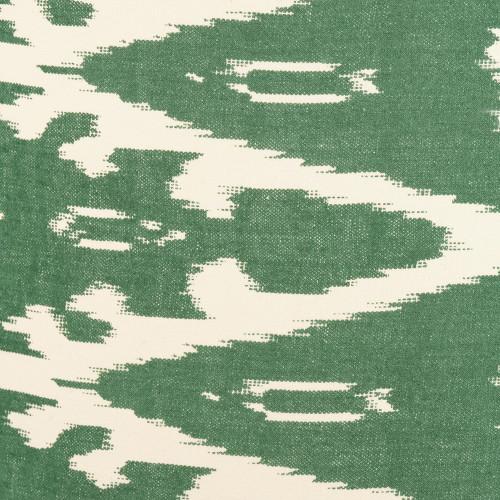 Pacific Lifestyle Lars 40cm Racing Green Ikat Patterned Cylinder Lampshade