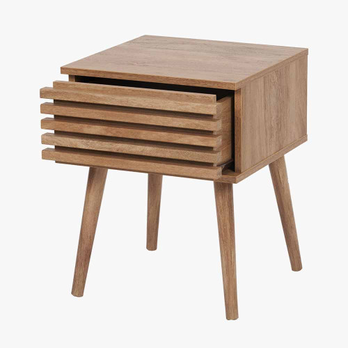 Pacific Lifestyle Larvik Natural Eucalyptus Wood 1 Drawer Unit