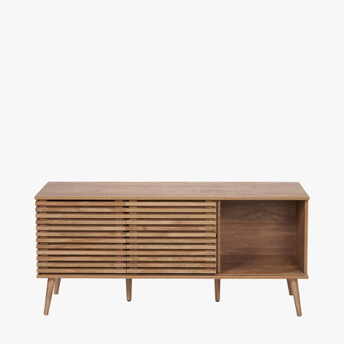Pacific Lifestyle Larvik Natural Eucalyptus Wood 2 Door 2 Drawer Sideboard