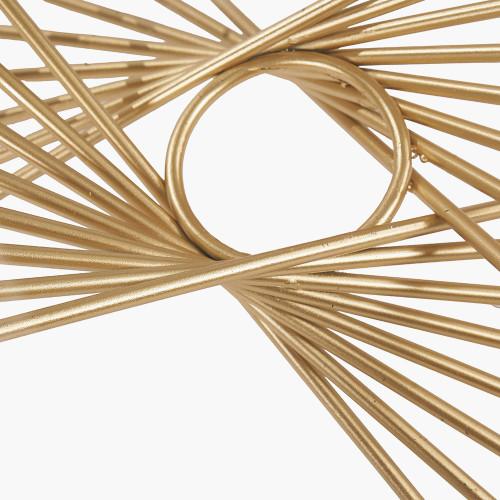 Pacific Lifestyle Liberty Glass And Gold Metal Coffee Table