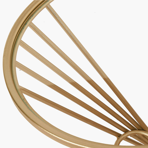 Pacific Lifestyle Liberty Glass And Gold Metal Small Side Table