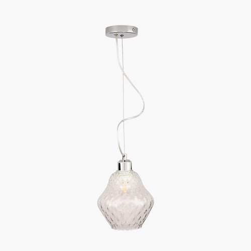 pacific lifestyle Lisbon Clear Optic Diamond Glass Pendant
