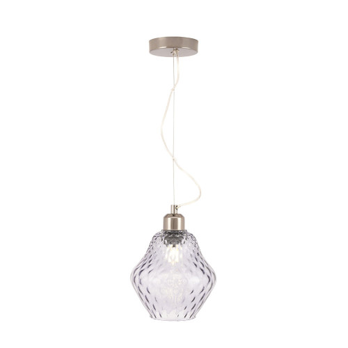 Pacific Lifestyle Lisbon Grey Optic Diamond Glass Pendant