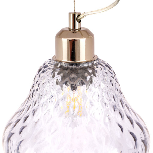 Pacific Lifestyle Lisbon Grey Optic Diamond Glass Pendant