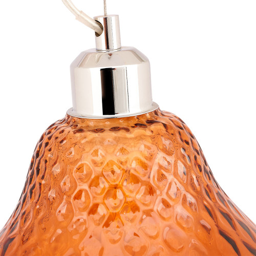 Pacific Lifestyle Lisbon Orange Optic Diamond Glass Pendant