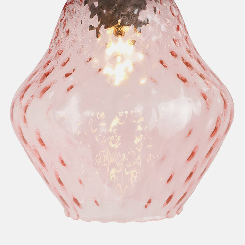 Pacific Lifestyle Lisbon Rose Optic Diamond Glass Pendant