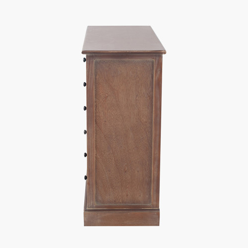 Pacific Lifestyle Loft Blue Multicoloured Pine Wood 6 Drawer Unit