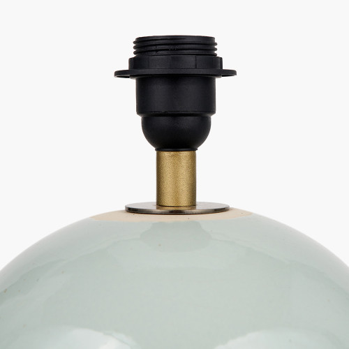 Pacific Lifestyle Lotta Duck Egg And Natural Stoneware Table Lamp Base