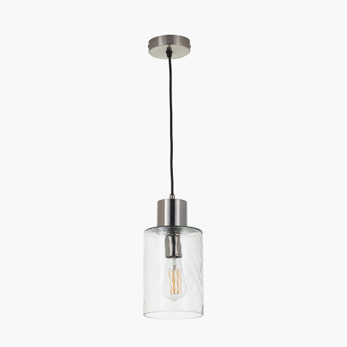 pacific lifestyle Loxley Ripple Effect Clear Glass Pendant