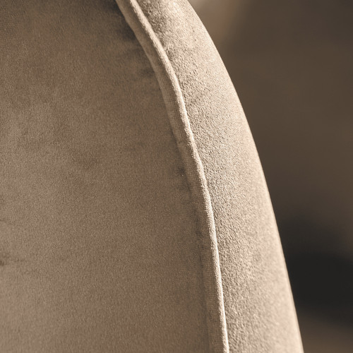 Pacific Lifestyle Lucca Biscuit Velvet And Metal Armchair