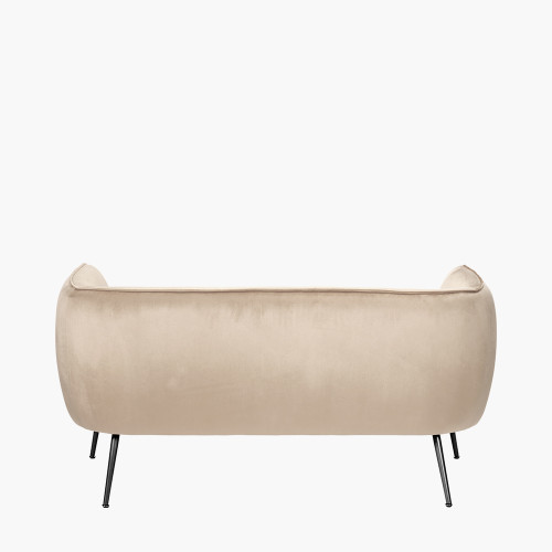 Pacific Lifestyle Lucca Biscuit Velvet And Metal Sofa