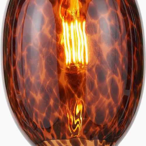 Pacific Lifestyle Lucien Tortoiseshell Egg Glass Pendant