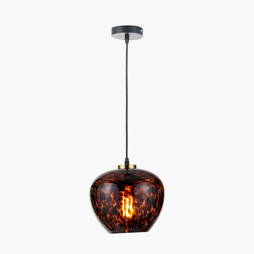 Pacific Lifestyle Lucien Tortoiseshell Glass Pendant