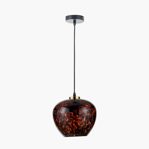 pacific lifestyle Lucien Tortoiseshell Glass Pendant