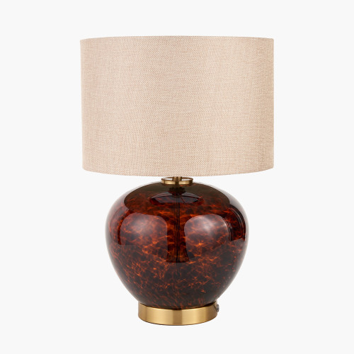 Pacific Lifestyle Lucien Tortoiseshell Glass Table Lamp
