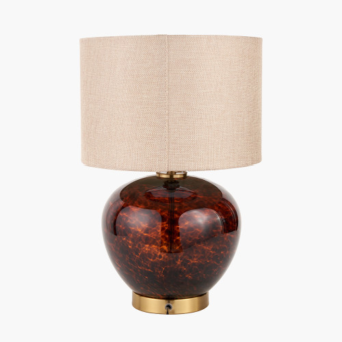 Pacific Lifestyle Lucien Tortoiseshell Glass Table Lamp