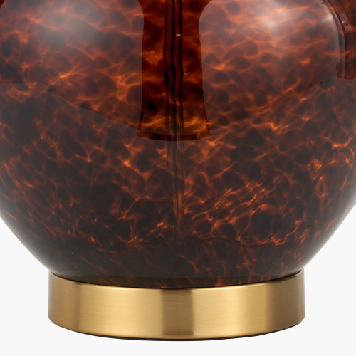 Pacific Lifestyle Lucien Tortoiseshell Glass Table Lamp