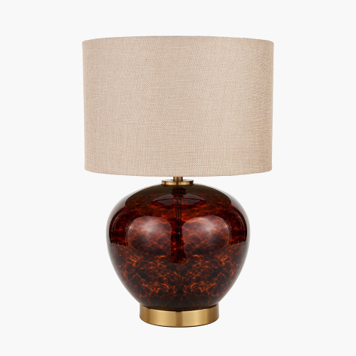 pacific lifestyle Lucien Tortoiseshell Glass Table Lamp