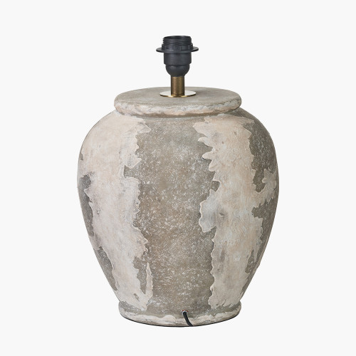 Pacific Lifestyle Lulia Antique Finish Stoneware Urn Table Lamp Base