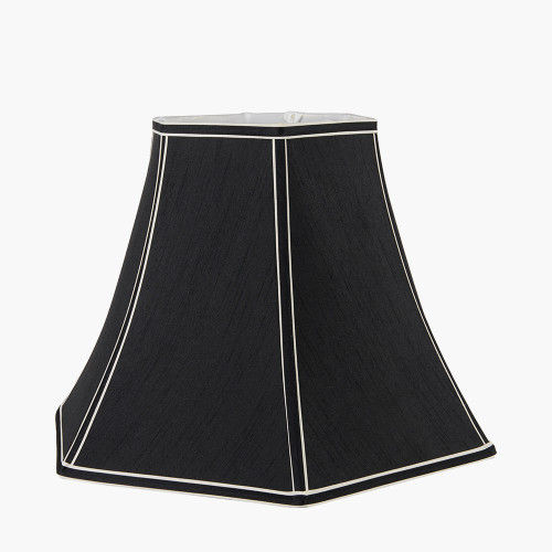 Pacific Lifestyle Lyla 45cm Black Silk Mix Bowed Lampshade