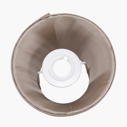 Pacific Lifestyle Lyndon 15cm Taupe Silk Mix Knife Pleat Tapered Lampshade