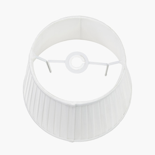 Pacific Lifestyle Lyndon 30cm Ivory Silk Mix Knife Pleat Tapered Lampshade