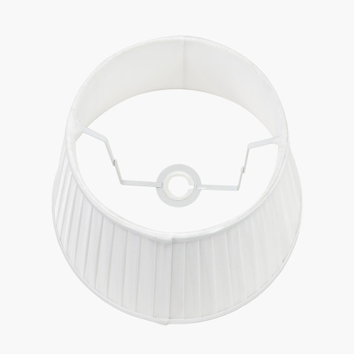 Pacific Lifestyle Lyndon 35cm Ivory Silk Mix Knife Pleat Tapered Lampshade