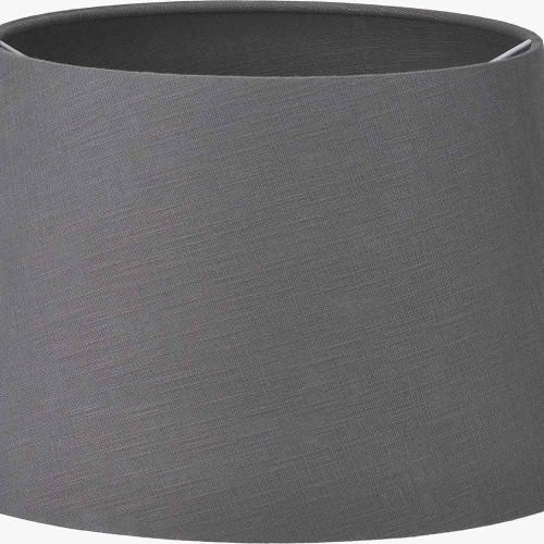 Pacific Lifestyle Lys 30cm Steel Grey Self Lined Linen Tapered Lampshade