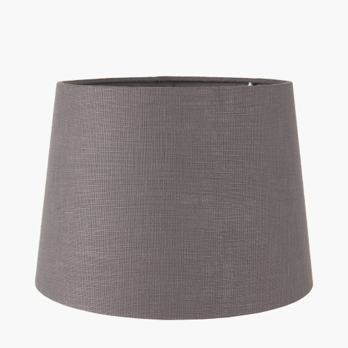 pacific lifestyle Lys 35cm Steel Grey Self Lined Linen Tapered Lampshade