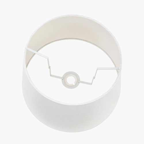 Pacific Lifestyle Lys 35cm White Self Lined Linen Tapered Lampshade