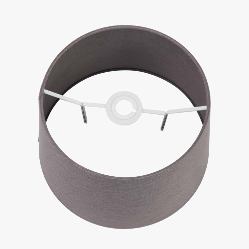 Pacific Lifestyle Lys 40cm Steel Grey Self Lined Linen Tapered Lampshade