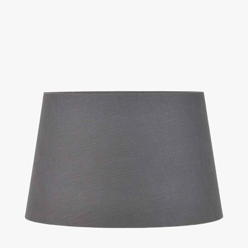pacific lifestyle Lys 45cm Steel Grey Self Lined Linen Tapered Lampshade