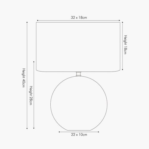 Pacific Lifestyle Mabel Bronze Dot Textured Ceramic Table Lamp