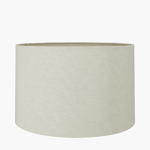 Pacific Lifestyle Malone Textured Apricot Squares Design Stoneware Table Lamp Base With Lino 35cm Cream Self Lined Linen Cylinder Lampshade