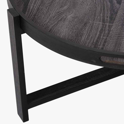 Pacific Lifestyle Marmara Dark Grey Oak Veneer Coffee Table