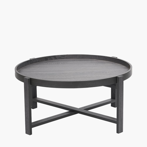 pacific lifestyle Marmara Dark Grey Oak Veneer Coffee Table