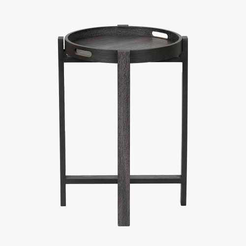 Pacific Lifestyle Marmara Dark Grey Oak Veneer Side Table