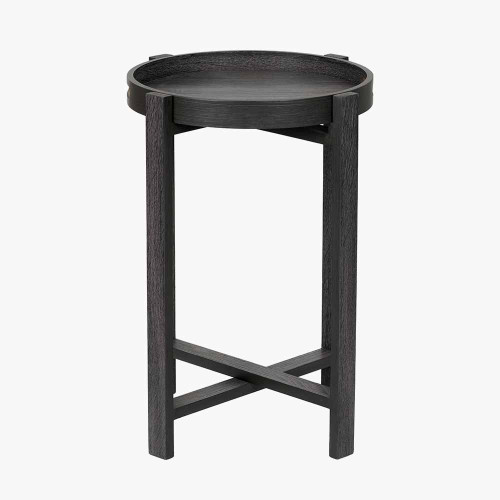 Pacific Lifestyle Marmara Dark Grey Oak Veneer Side Table
