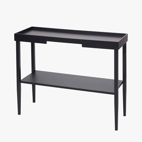 Pacific Lifestyle Marnie Black Wood Veneer Console Table