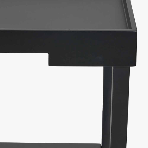Pacific Lifestyle Marnie Black Wood Veneer Side Table