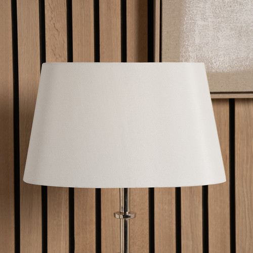Pacific Lifestyle Martha 40cm Cream Oval Silk Mix Tapered Lampshade